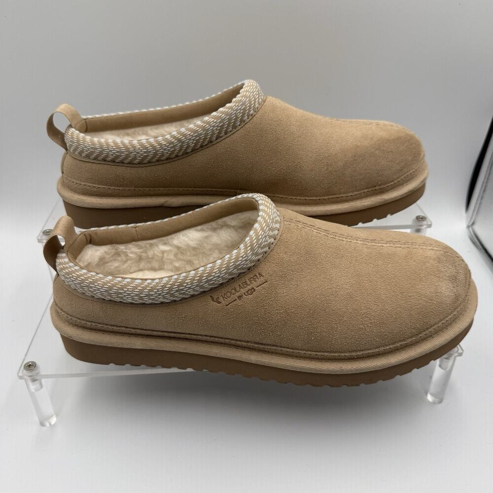 Koolaburra by UGG Mens 10 Suede Slippers Burree Sand Cozycore Cabin Core